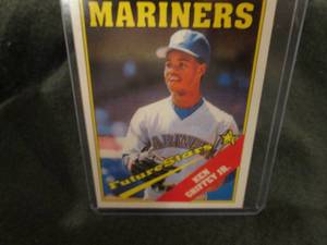 lot 319 image: Custom Print Ken Griffey Jr Card...