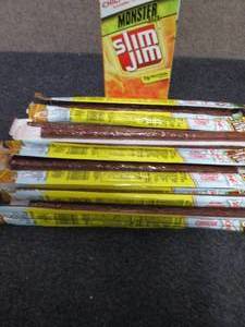 lot 344 image: Box of 18- 1.94 Slim Jim Sonic Chil...