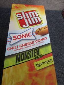 lot 345 image: Box of 17- 1.94 Slim Jim Sonic Chil...