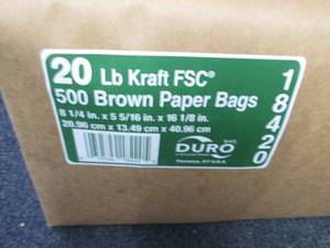 lot 350 image: Duro ID# 18420 20# SOS Bag 40# 100%...