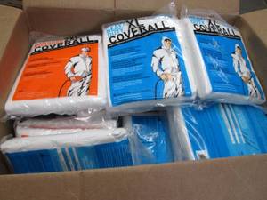 lot 364 image: Box of 2XL & XL Coveralls...