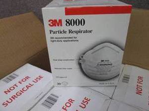 lot 379 image: 3M 8000 Particle Respirator Case of...