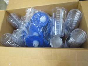 lot 424 image: Box of Suction Canisters & Lids...