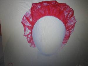 lot 440 image: Case of Bouffant Caps Red, Box, L,...