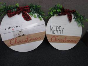 lot 475 image: 2 Holiday Circle Signs...