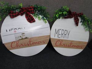 lot 476 image: 2 Holiday Circle Signs...