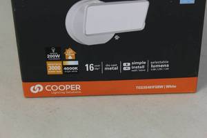 HALO TGS 200-Watt 90° White Outdoor Integrated LED Flood Light Model #TGS3S401FSRW - New
