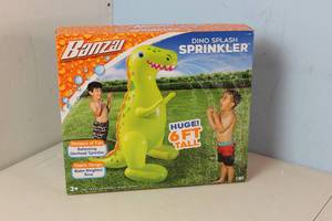 Big T Rex Banzai Dino Water Splash Sprinkler Summer Fun