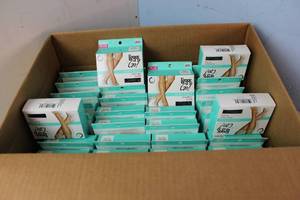 36 Pairs of Leggs to Go Ultra Sheer Knee Highs - Plus - Off Black Sheer Toe