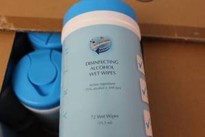 Case of reNEU Earth Disinfecting Alcohol Wet Wipes 24 Canisters of 72 Wipes