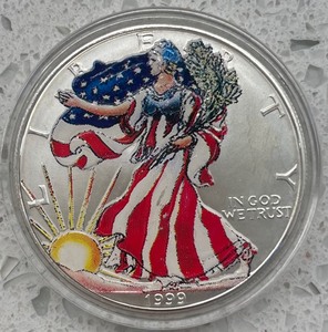 1999 Colorized 1 Oz American Silver Eagle