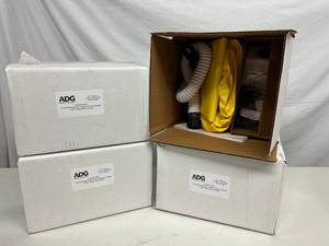 MSRP $1000 Lot Of 4 Open Boxes&nbspFlexAir Powered Air Purifying Respirator with Blower Hood AirBoss Defense PAPR -&nbspGreat For Indoor Painting Projects Or Types Of Fumigation Protection Etc&nbsp