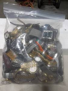 Bulk Lot Of Assorted Watches (In 2 Gallon Storage Bag More Than 10 Lbs.)
