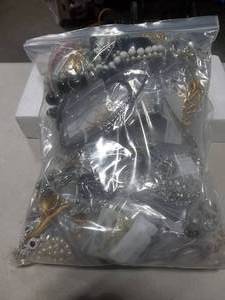 Bulk Lot Of Assorted Costume Jewelry (In 2 Gallon Storage Bag More Than 10 Lbs.)