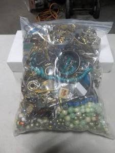 Bulk Lot Of Assorted Costume Jewelry (In 2 Gallon Storage Bag More Than 10 Lbs.)