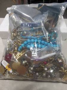 Bulk Lot Of Assorted Costume Jewelry (In 2 Gallon Storage Bag More Than 10 Lbs.)