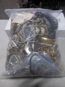 Bulk Lot Of Assorted Costume Jewelry (In 2 Gallon Storage Bag More Than 10 Lbs.)
