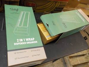 2 Solight Bamboo Dispensers with Bl...