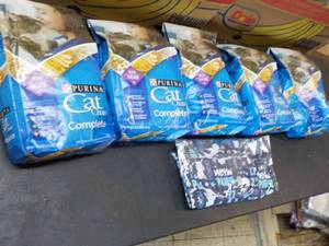 5 - 3.15 lb. Bags Purina Cat Chow a...