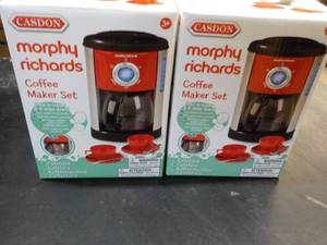 2 Casdon Morphy Richards Toy Coffee...