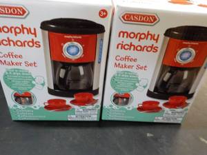 2 Casdon Morphy Richards Toy Coffee...