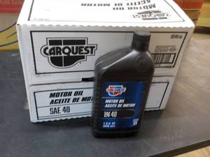 12 qts Carquest Motor Oil SAE 40...