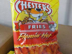 Case of Chesters Flamin Hot Fries...