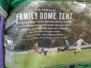 5-6 Person Dome Tent- used...
