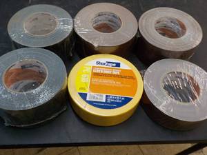 6 Rolls Shurtape 2 Black, 2 Brown, ...