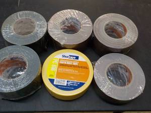 6 Rolls Shurtape 2 Black, 2 Brown, ...