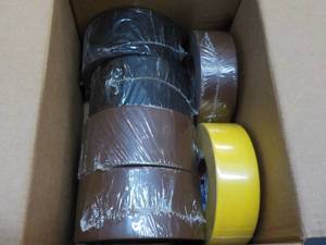6 Rolls Shurtape 2 Black, 2 Brown, ...