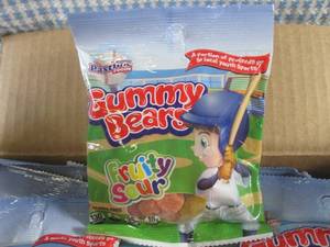 (B-1) Case 24 Bags Fruity Sour Gumm...