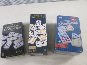 (CSB) 3 Dominoes Game Sets...