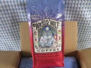 (C-1) Box of 6 Bags Whole Bean Wick...