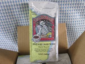 (C-1) Box of 6 Bags Whole Bean Dead...