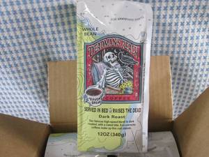 (C-1) Box of 6 Bags Whole Bean Dead...