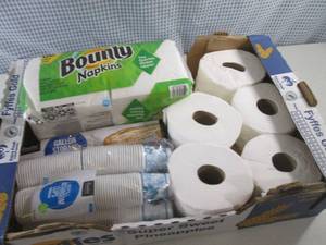(D-1T) Box of Bath Tissue, Napkins,...