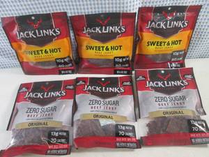 (B-1) 6 Bags Jack Links Beef Jerky ...