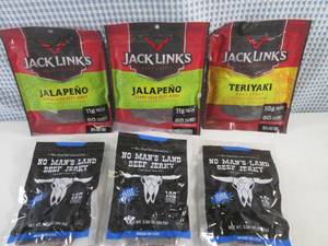 (B-1) 6 Bags Assorted Beef Jerky Pa...