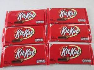 (B-1) 6 XL Kit Kat Candy Bars Past ...