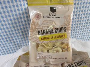 (B-2) 24 Bags Banana Chips Naturall...