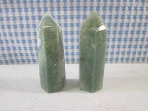 (FS) 2 - 6 Point Moss Agate Towers ...
