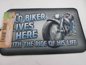 (B-2) Door Mat An Old Biker Lives ...