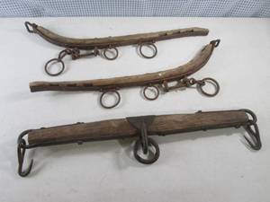 (EC1) Antique Wood OxHorseMule Tr...
