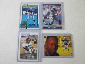 (CNTR) 4 Vintage Football Cards...