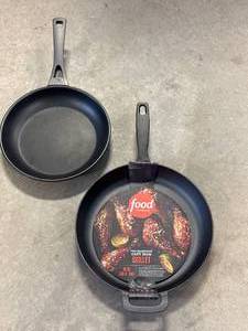 Food Network 12 Inch Cast Iron Skillet & a Frying Pan
