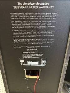 American Acoustics Speakers