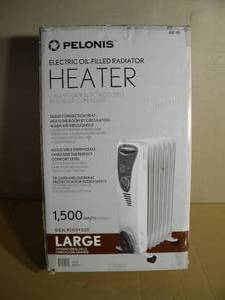 lot 6 image: Pelonis Electric Oil-Filled Radiator Heater