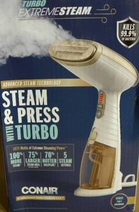 lot 121 image: New  Conair Garment Steamer with Turbo