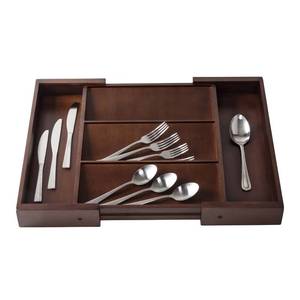 lot 79 image: NewSealed - Honey-Can-Do Expandable Kitchen Drawer Organizer Tray